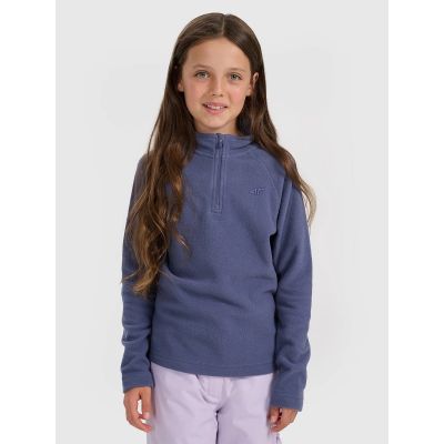 Girls' thermal fleece underwear (top) 4F 4FJRAW25UFLEF070-31S