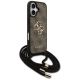 3. Guess 4G Big Logo Cord Stap Crossbody Case for iPhone 17 - Brown