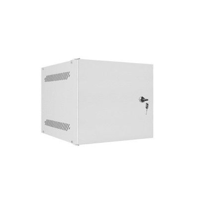 3. LANBERG WALL-MOUNTED RACK CABINET 10" 4U 280X310 GRAY, METAL DOORS (FLAT PACK) WF10-2304-00S