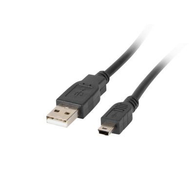 Lanberg CA-USBK-10CC-0018-BK cable (USB 2.0 M - Mini USB M; 1.8m; black)