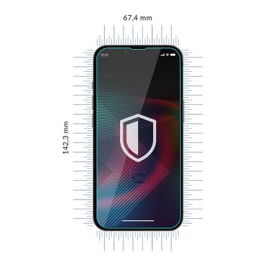 8. Tempered glass for iPhone 14 Pro Max / 14 Plus hybrid flexi 7H from the 3mk FlexibleGlass series