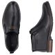 5. Men's leather ankle boots with zipper, black Rieker 14656-00