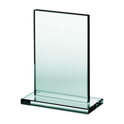 3. Glass trophy with a broken base