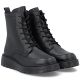 10. Women's leather ankle boots with platform, black, Rieker 70410-00