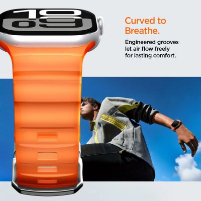 14. Spigen WBS2 Strap for Apple Watch 44 / 45 / 46 / 49 mm - Orange