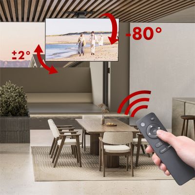 9. Maclean electric TV mount, ceiling mount, Tuya compatible, max. VESA 800x400, for TV 43-86", max. 45kg, MC-110 T