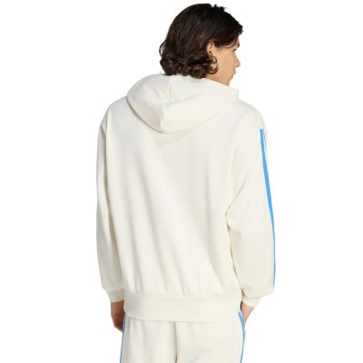 3. Men's adidas Essentials 3-Stripes French Terry Hoodie Cream KD4901