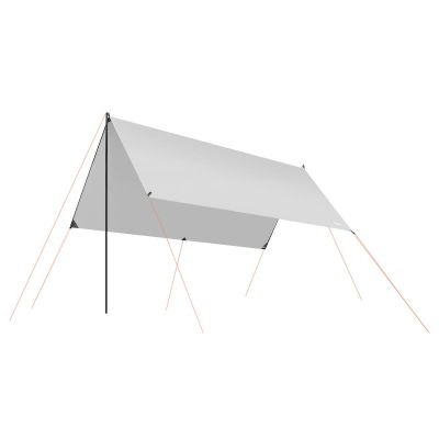 7. TENT ROOF SUN SAIL WITH POLES 3X4X2.4M
