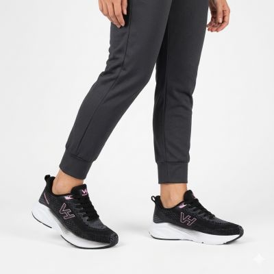 5. Vanhorn YW27308BK1 lightweight black sports shoes