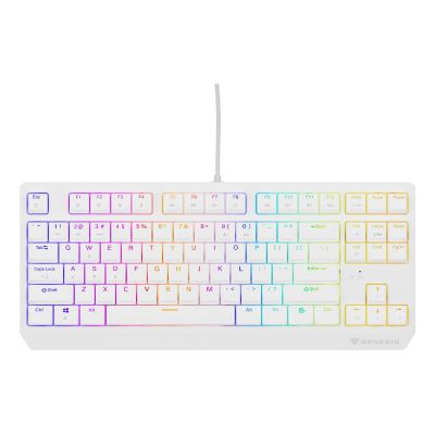 3. GENESIS Thor 230 TKL Gaming Keyboard USB QWERTY US English White
