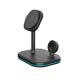 3. Tech-Protect QI15W-A27 3-in-1 Inductive Charger with MagSafe Stand for Smartphone / Apple Watch / AirPods - Black