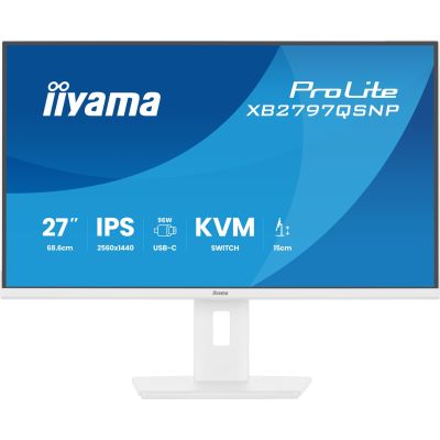 4. iiyama ProLite XB2797QSNP-W1 computer monitor 68.6 cm (27") 2560 x 1440 px Quad HD LCD White