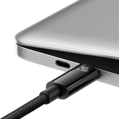 3. Baseus CAWJ040101 USB-C - USB-C cable 240W 480Mb/s 2m - black and gray
