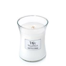 Medium candle WHITE TEA & JASMINE WOODWICK