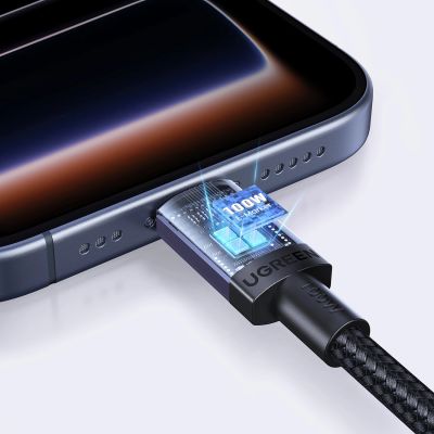 10. Ugreen USB-C to USB-C PD Cable 100W 5A 3m - Black