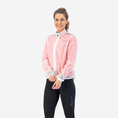 3. Rogelli Women’s EMERGENCY Rain Jacket, White, XS