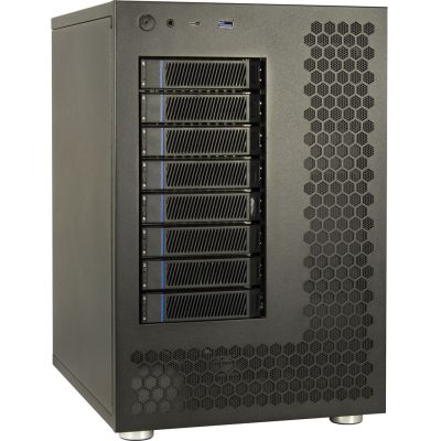2. Inter-Tech Geh Mini IPC NAS-8 ITX, Micro-ATX, ATX 240x295x362 Case