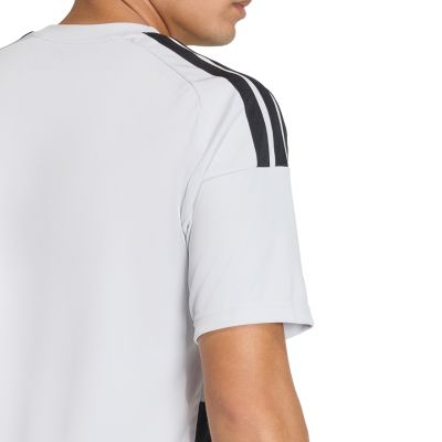 6. adidas Hooped 26 Jersey Men’s T-Shirt Grey-Black KF3396