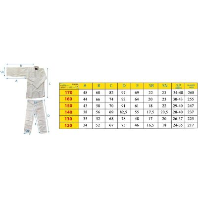 9. ENERO JUDO AIKIDO KIMONO 160CM BLUE