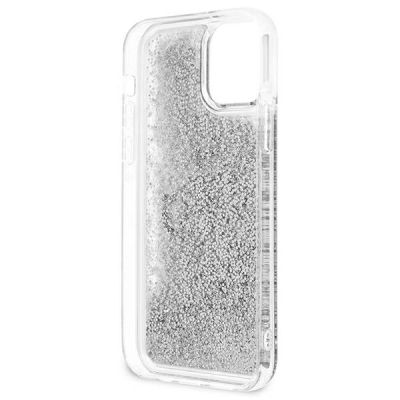 7. Guess GUHCP12LLG4GSI iPhone 12 Pro Max 6.7" silver/silver hardcase 4G Big Liquid Glitter