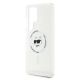 6. Case Karl Lagerfeld Button Choupette Head Printed Logo MagSafe Samsung Galaxy S25 Ultra white