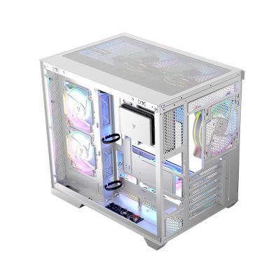 7. MODECOM VOLCNO PANORAMA APEX ARGB 7F MIDI WHITE CASE