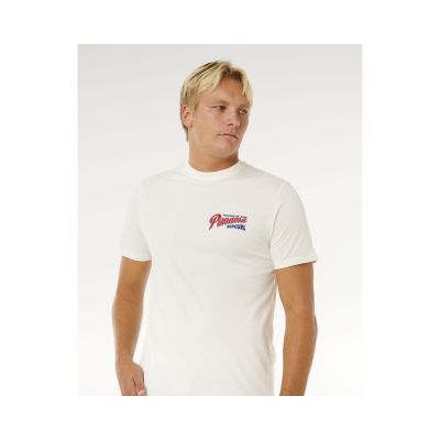 6. Men's T-shirt RIP CURL Desti Animals Tee white