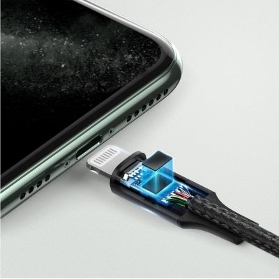 4. Ugreen cable AUX MFI Lightning audio cable - 3.5 mm mini jack 1 m gray (70509)