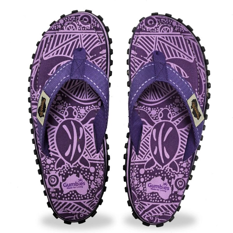 5. Gumbies Islander Flip-Flops Unisex Purple Signature Flip-Flops GU-FFISL151