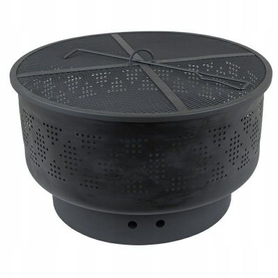MASTER GRILL GARDEN FIRE PIT WITH SPARKLING GUARD 59cm