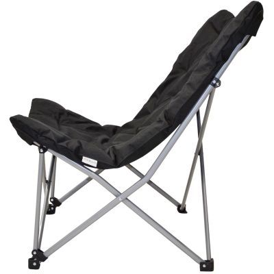 6. HIGH DELUXE CAMPING CHAIR WITH CUSHION ANTHRACITE REDCLIFFS