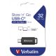 11. Verbatim Store 'n' Go USB Flash Drive 128GB USB Type-C 3.2 Gen 1 (3.1 Gen 1) Black