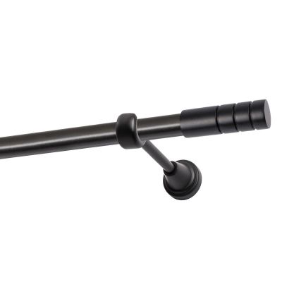 Single Curtain Rod Ø 19 mm Black 320 cm TECHNO KOWALSKI