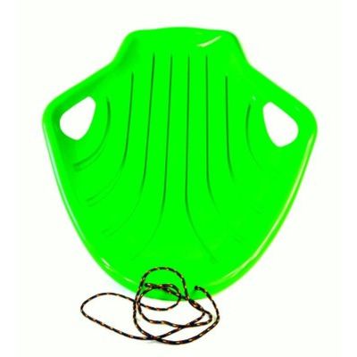 12. SHELL Green Plastic Sled R.M