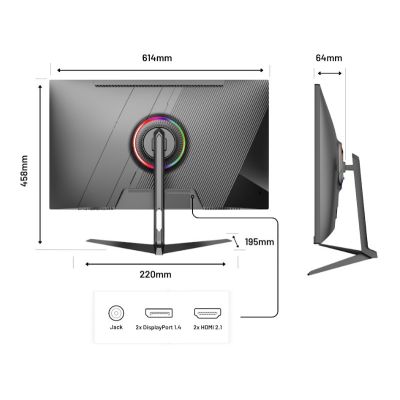 8. JAPANNEXT 68.5 cm JN-I270UHD16FHD32 monitor 16:9 HDMI/DP FHD