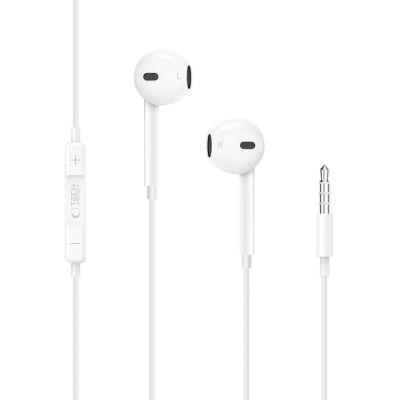 3. Tech-Protect Ultraboost Core Mini Jack Wired Headphones - White