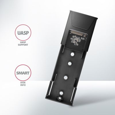 8. Axagon EEM2-GTS2 SSD Hard Drive Case Black M.2