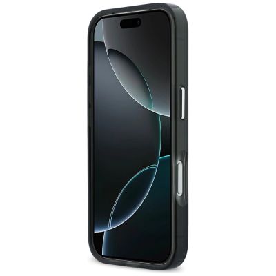 5. Karl Lagerfeld IML Karl & Choupette Peekaboo Logo MagSafe Case for iPhone 17 Pro Max - Black