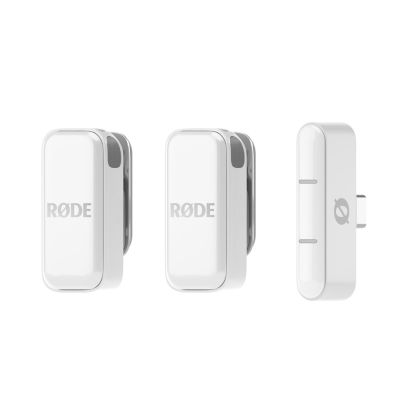 4. RODE Wireless Micro - 2-Channel Digital Wireless System, USB-C, White