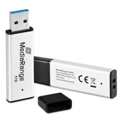 2. MediaRange MR1905-1 USB Flash Drive 1TB USB Type-A 3.2 Gen 1 (3.1 Gen 1) Black, Silver