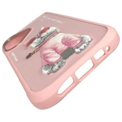 8. Nimmy Glasses Cool Cat iPhone 16 Case - Pink