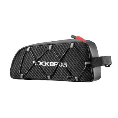 Rockbros 039BK 1 l bike frame bag with braided design – black