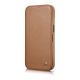 7. iCarer CE Premium Leather Folio Case iPhone 14 Pro Magnetic Flip Leather Folio Case MagSafe brown (WMI14220714-BN)