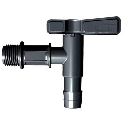 3. TAP FOR RAINWATER TANK CANTAP 3/4 BLACK - POSSIBILITY OF HOSE INSTALLATION