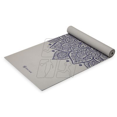 2. Gaiam Sustained Sundial Flower Yoga Mat 5mm 65732