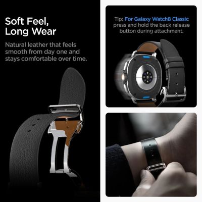 10. Spigen Enzo Strap for Samsung Galaxy Watch 40/44/46 mm - Black