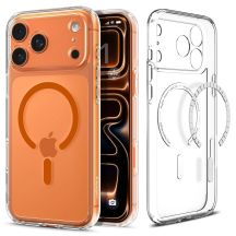 Spigen Ultra Hybrid MagSafe Case for iPhone 17 Pro - Clear Orange
