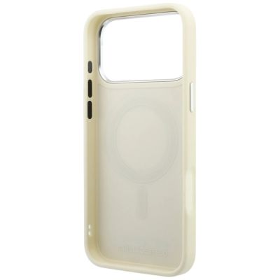 7. Karl Lagerfeld Ring Stand 360 Saffiano Classic Logo MagSafe Case for iPhone 18 Pro Max / 17 Pro Max - Beige
