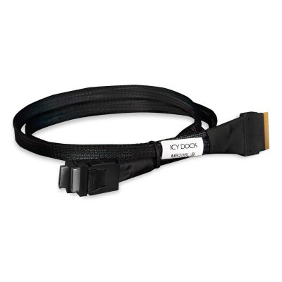 5. ICY Dock MB206L-B internal SAS cable - 8i Slim SAS (SFF-8654) (M) to 4i OCuLink (SFF-8611) - 50cm - for ToughArmor MB699VP-B V2, MB699VP-B V3, MB720MK-B V2, MB852M2PO-B
