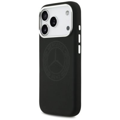 2. Mercedes Silicone Vintage Logo MagSafe Case for iPhone 17 Pro - Black